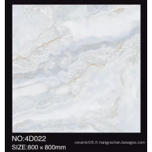 3D Digital Inkjet 600X600mm Full Polished Glazed Marble Look Pierres de sol en porcelaine brillant